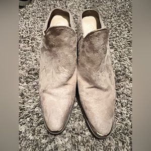 Tan Suede Mules Size 9